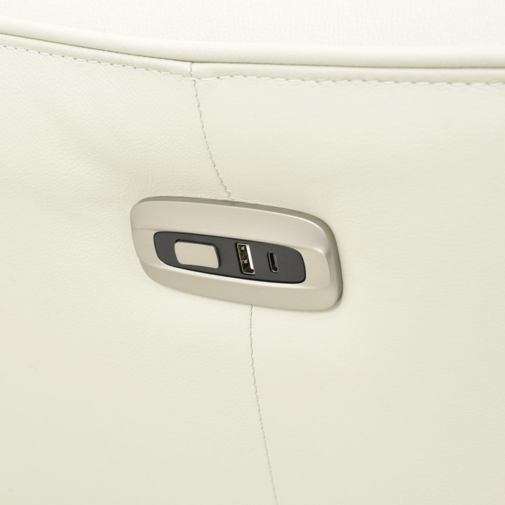 Poltrona Reclinável Hanna - Couro Legítimo