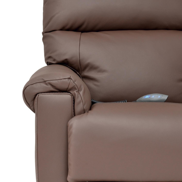 Poltrona Reclinável Alpha com LIFT - Couro Legítimo