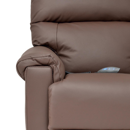 Poltrona Reclinável Alpha com LIFT - Couro Legítimo