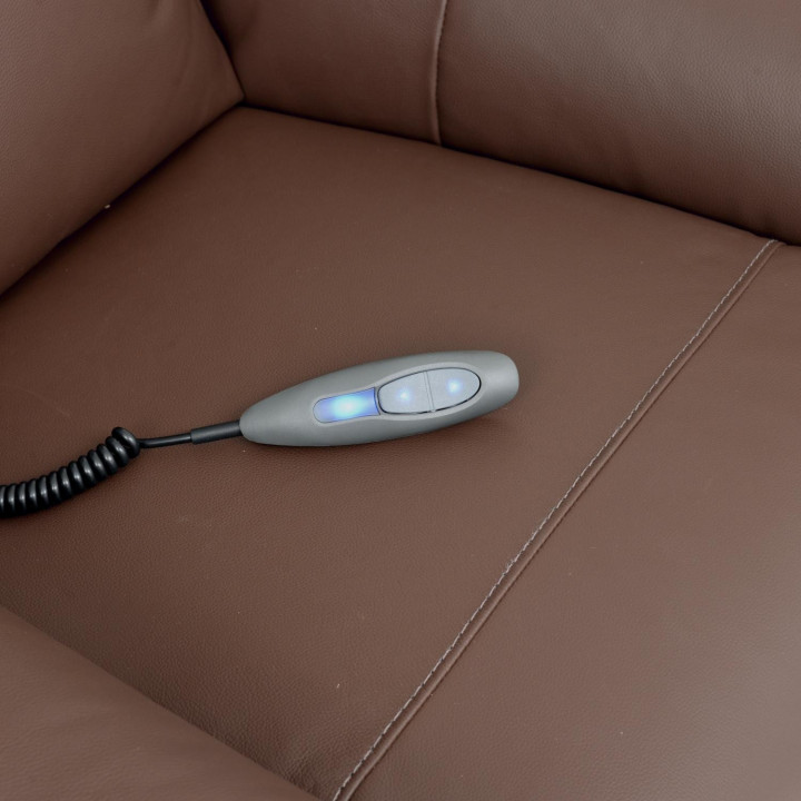 Poltrona Reclinável Alpha com LIFT - Couro Legítimo