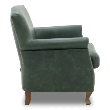 Poltrona Madison Couro Legítimo | Estilo Club Chair Compacta