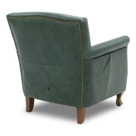 Poltrona Madison Couro Legítimo | Estilo Club Chair Compacta