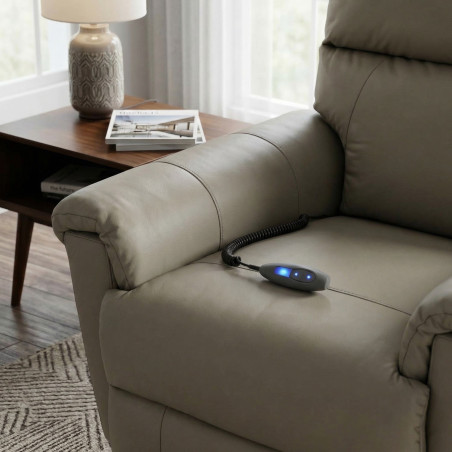 Poltrona Reclinável Alpha com LIFT - Couro Legítimo