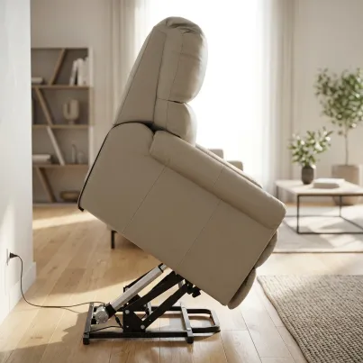 Poltrona Reclinável Alpha com LIFT - Couro Legítimo 2