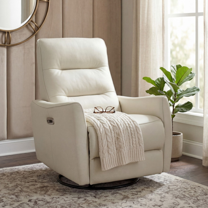 Poltrona Reclinável Hanna - Couro Legítimo