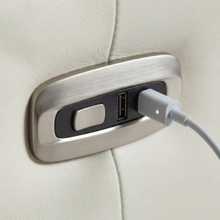 Poltrona Reclinável Hanna - Couro Legítimo