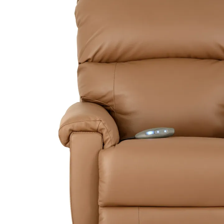 Poltrona Reclinável Alpha com LIFT - Couro Legítimo