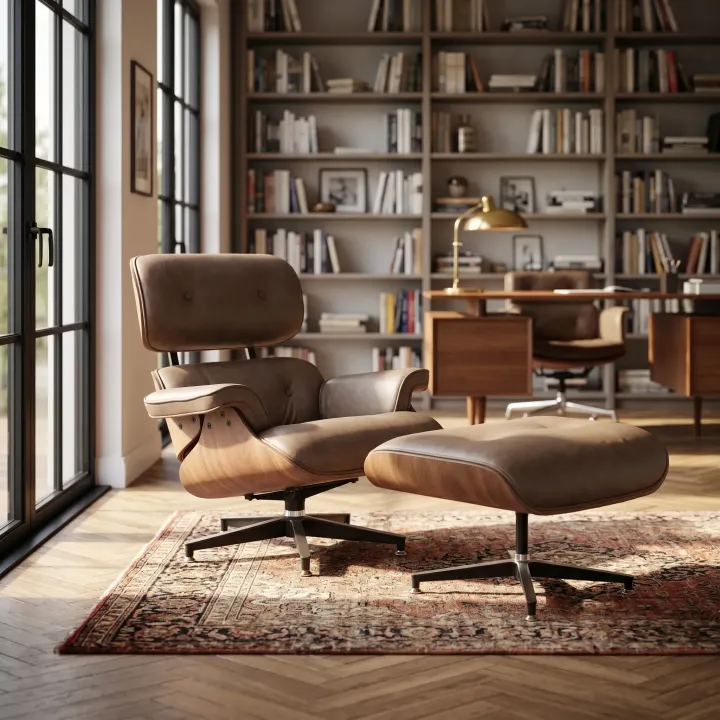 Poltrona Charles Eames Couro Legítimo | Poltronas