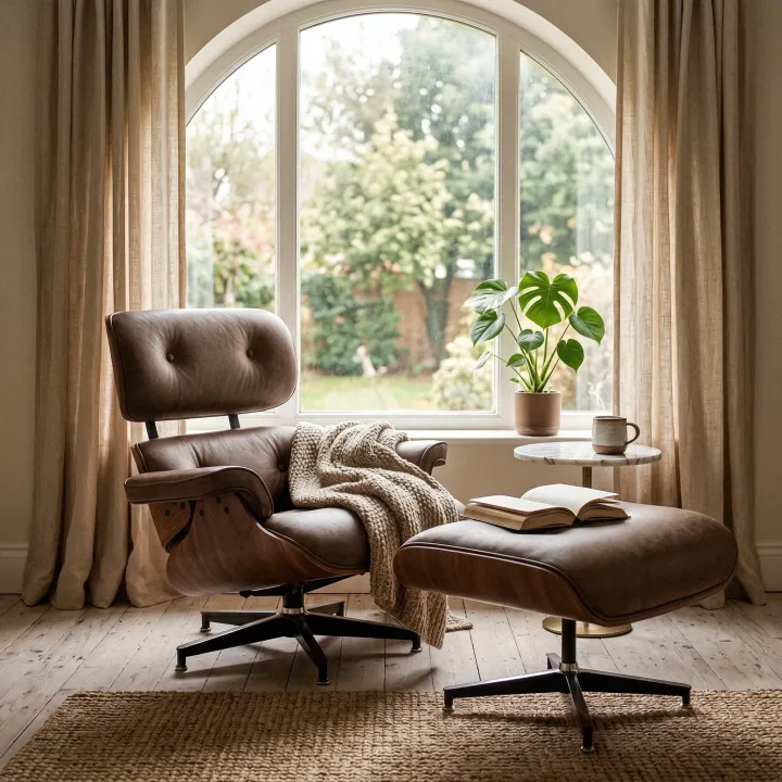 Poltrona Charles Eames Couro Legítimo | Poltronas