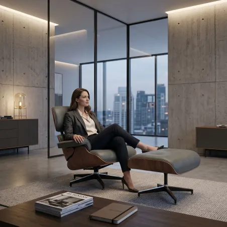 Poltrona Charles Eames Couro Legítimo | Poltronas