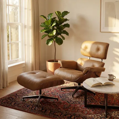 Poltrona Charles Eames Couro Legítimo | Poltronas
