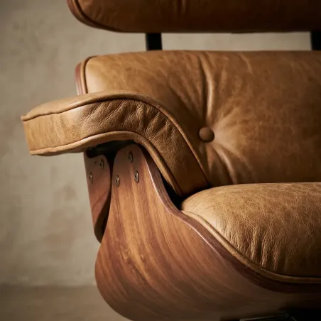 Poltrona Charles Eames Couro Legítimo | Poltronas